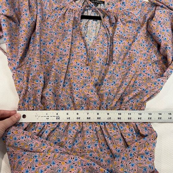 Our Heritage Pink Blue Floral‎ Long Sleeve Dress - Picture 8 of 12